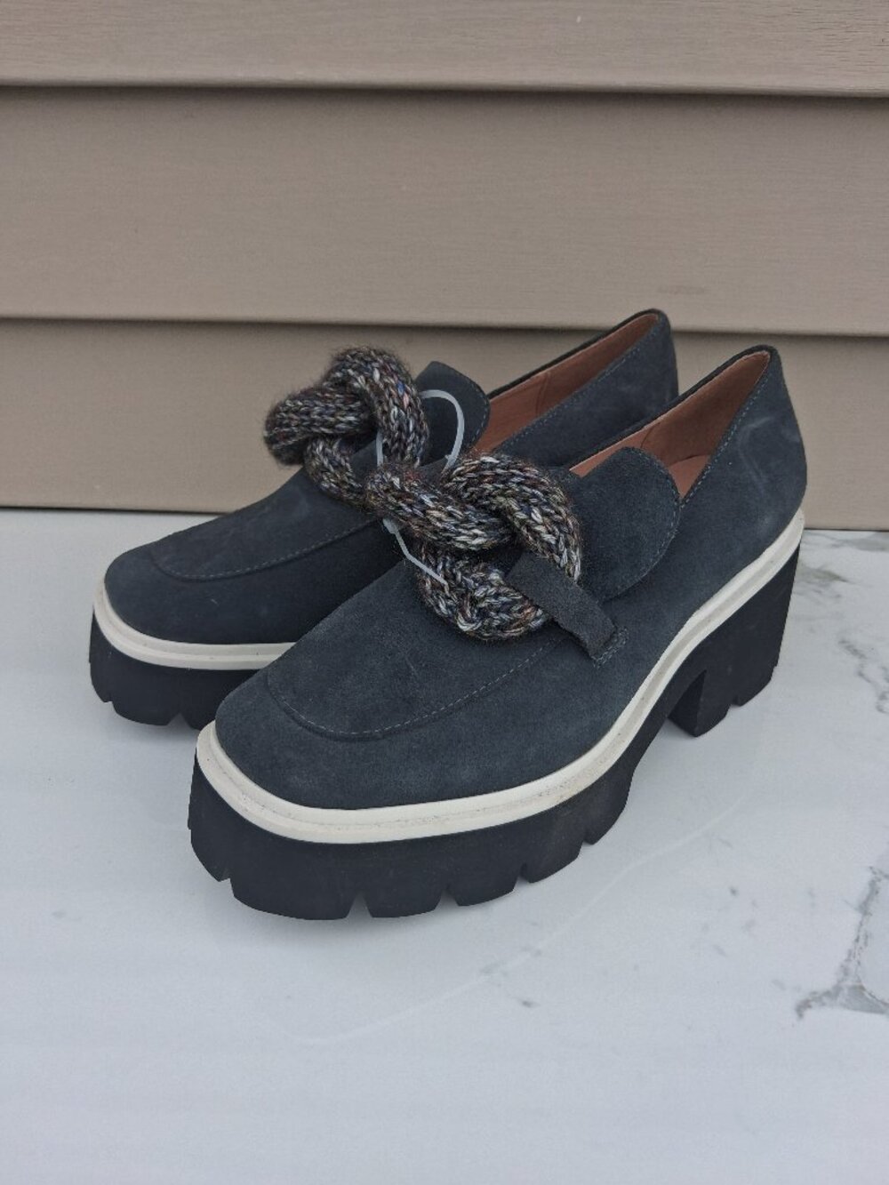 ALL BLACK Women's "Link & Lugg" Slip-on Loafers